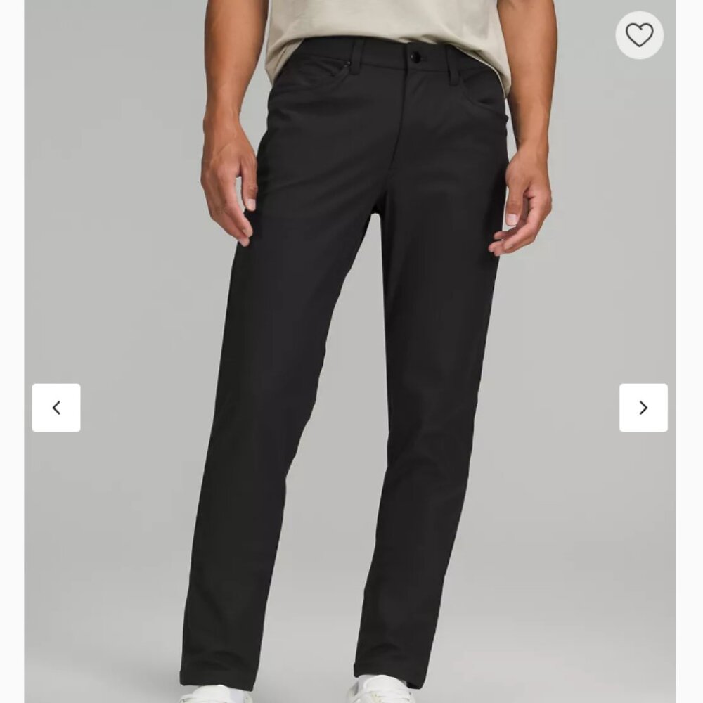Lululemon ABC 5 Pocket Warpstream Black Mens Pants